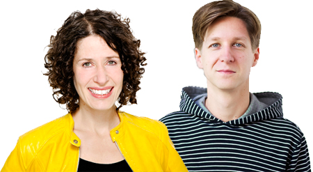 Bettina Jarasch und Daniel Wesener (Landesvorsitzende B90/Grüne)