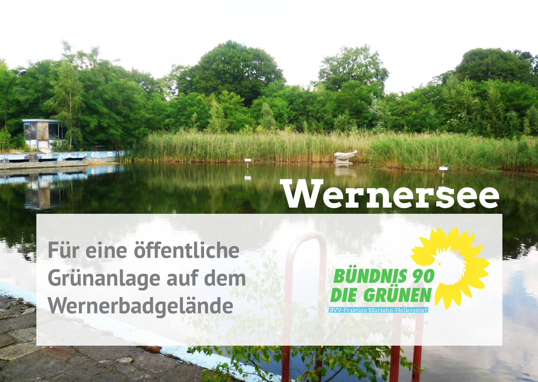 Bündnisgrüne unterstützen Unterschriftensammlung für Erhalt des Wernerbadareals