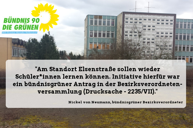 Schulen für Mahlsdorf: Elsenstraße / Straße an der Schule