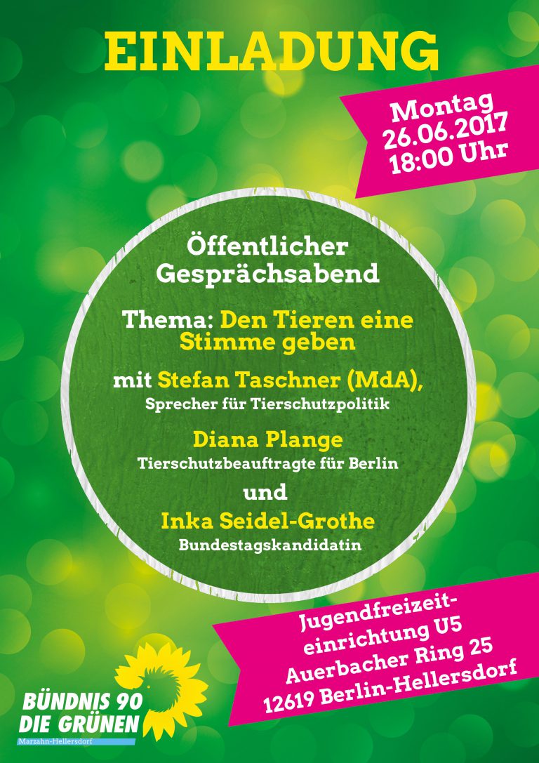 Einladung: Den Tieren eine Stimme geben