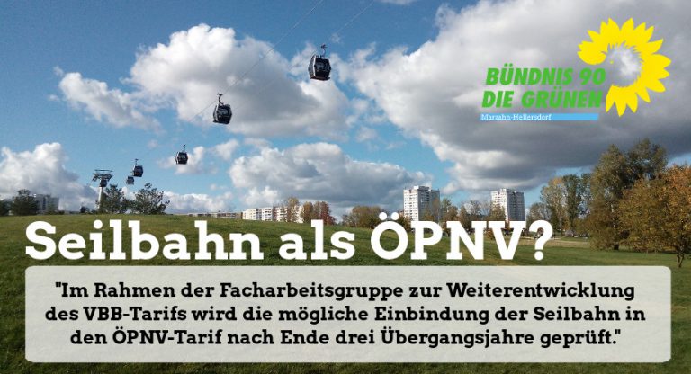 Zukunft der Seilbahn in Marzahn-Hellersdorf