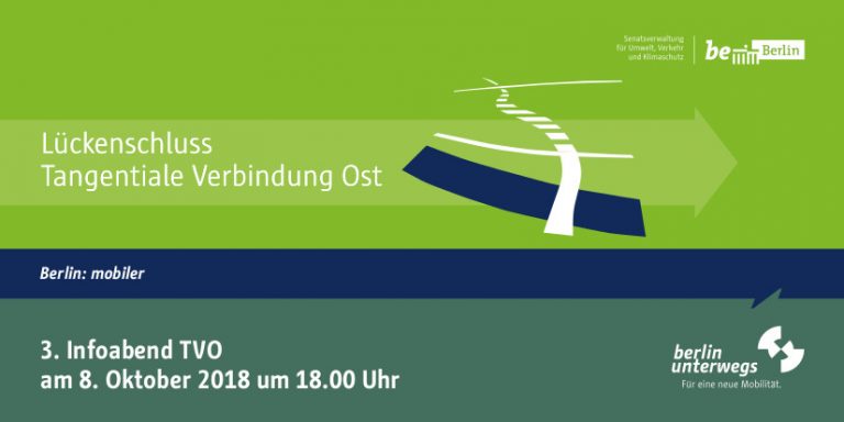 Senat lädt zum 3. Infoabend zur Planung der TVO ein