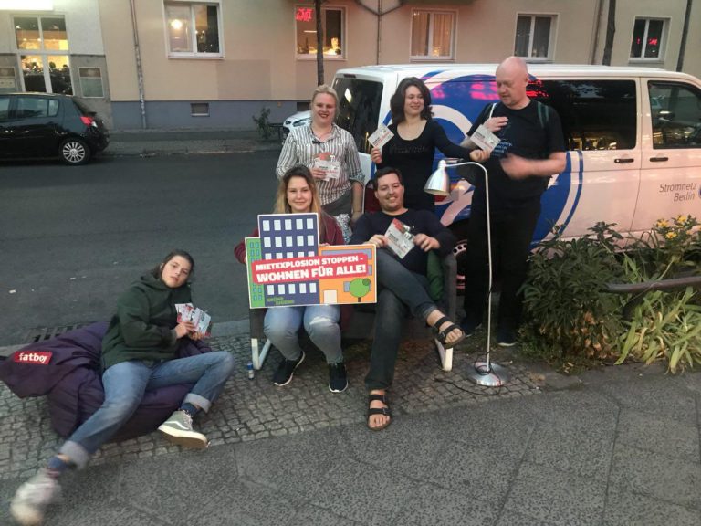 Aktion der Grünen Jugend-Ost für eine bessere Wohnungspolitik