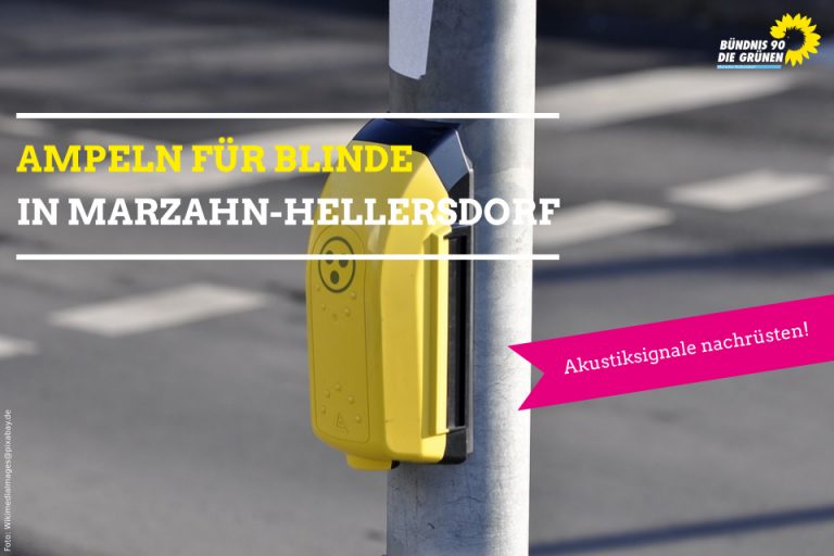 Ampeln für Sehbehinderte in Marzahn-Hellersdorf