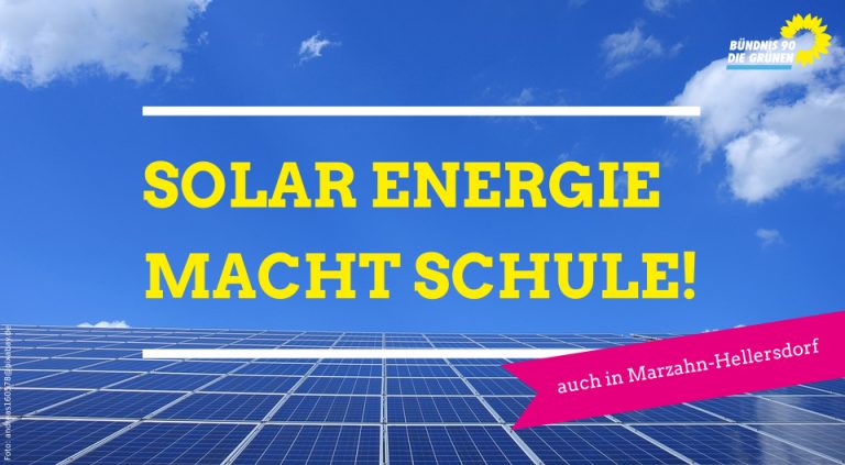 Bündnisgrüne in der BVV fordern mehr Solaranlagen für Marzahn-Hellersdorf