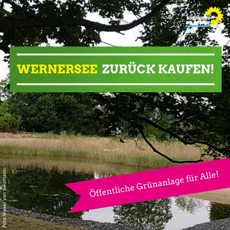 Bezirk soll Wernersee als Grünfläche kaufen