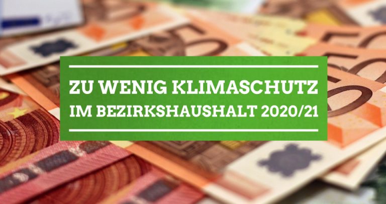Haushaltsplan zeigt kaum Reaktion auf Klimakrise