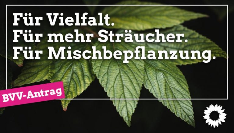 Mischbepflanzung an Straßen
