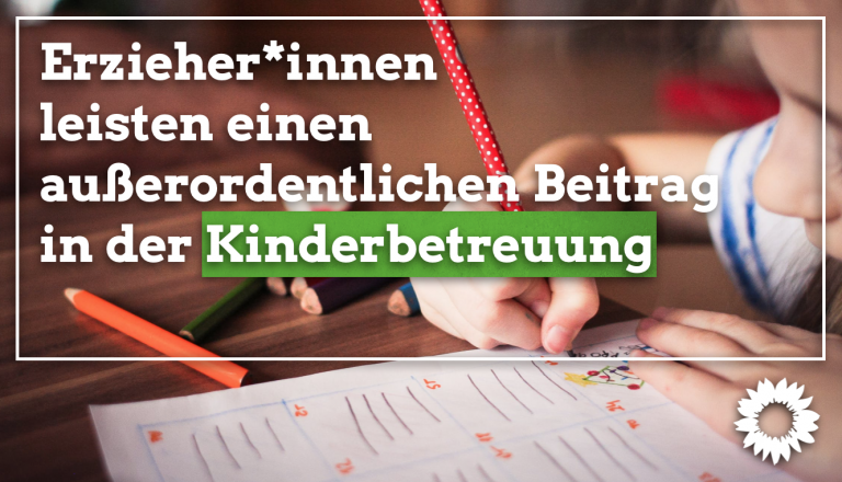Erzieher*innen leisten einen außerordentlichen Beitrag in der Kinderbetreuung