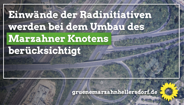 Einwände der Radinitiativen werden bei dem Umbau des Marzahner Knotens berücksichtigt