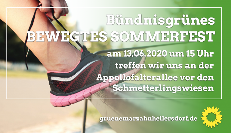 Einladung zum Bündnisgrünen Bewegten Sommerfest