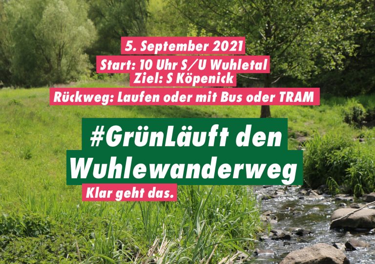 #GrünLäuft den Wuhlewanderweg
