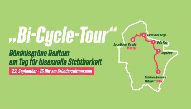 „Bi-Cycle Tour“ am Tag für bisexuelle Sichtbarkeit