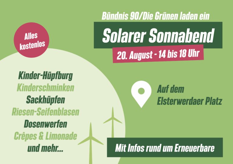 Einladung: Solarer Sonnabend 2022