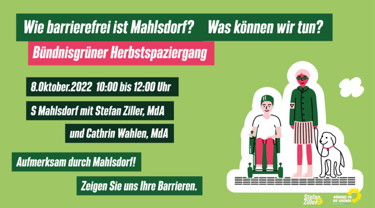 Einladung zum Herbstspaziergang – Wie barrierefrei ist Mahlsdorf?