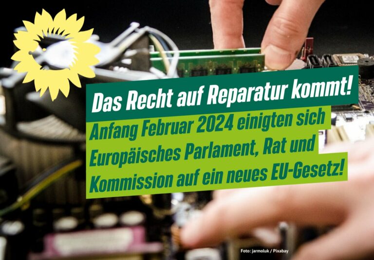 Reparieren statt ersetzen: Neue EU-Regeln für nachhaltiges Verbraucherverhalten auf dem Weg