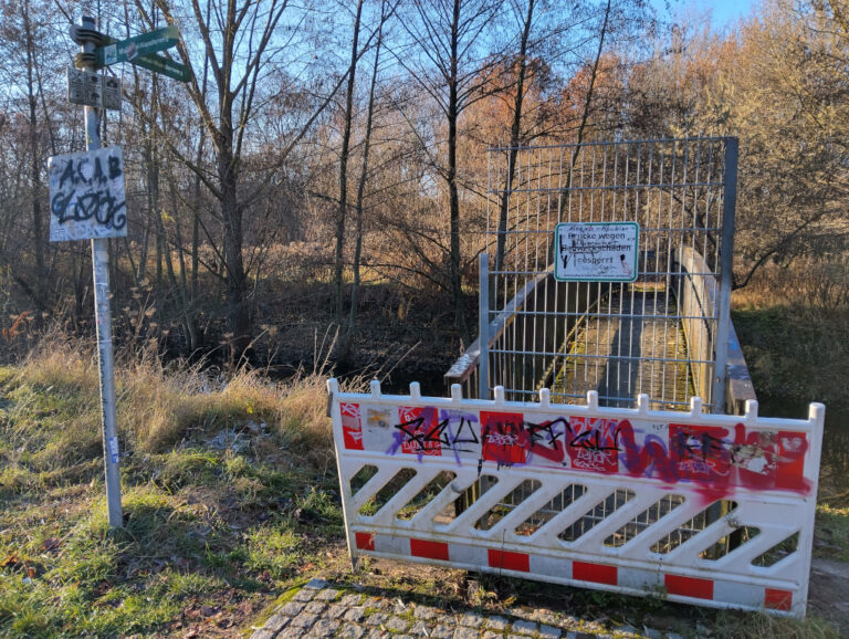 Ersatzbau der Entenbrücke über die Wuhle wohl erst 2026