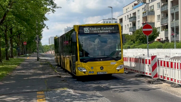 Der Weg zu den neuen Brücken in der Eisenacher Straße